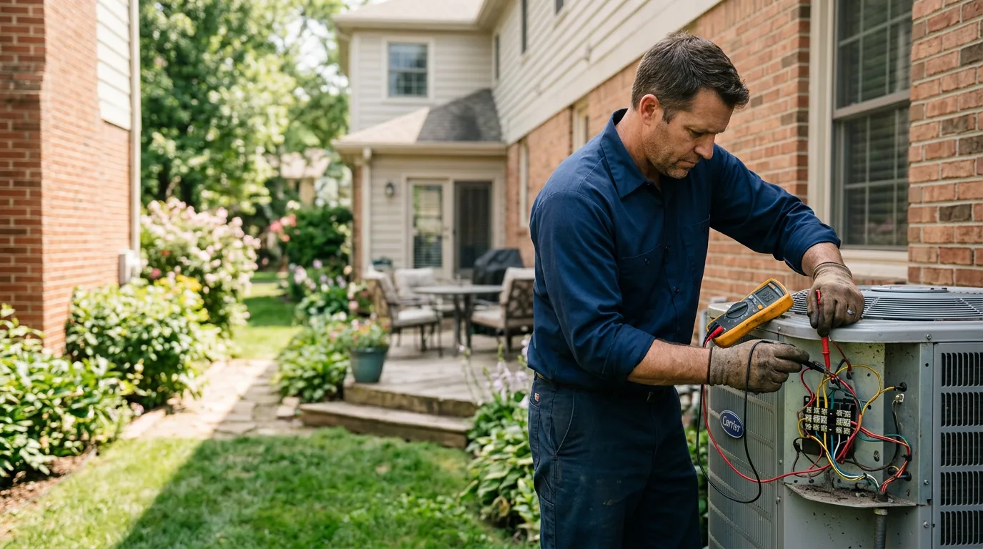 HVAC technician working near Millersburg, IA